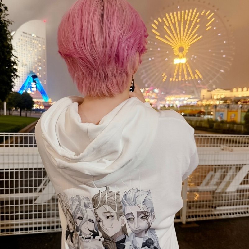 satomimi__'s tweet photo. アジア大会応援フェスin横浜！

改めてありがとうございましたー！
めちゃ楽しかった！！

この第五のパーカーめっちゃかわいいのと、可愛いコラボ観覧車見て

#第五人格
#第五人格横浜コラボ https://t.co/cR0ML3XpNu