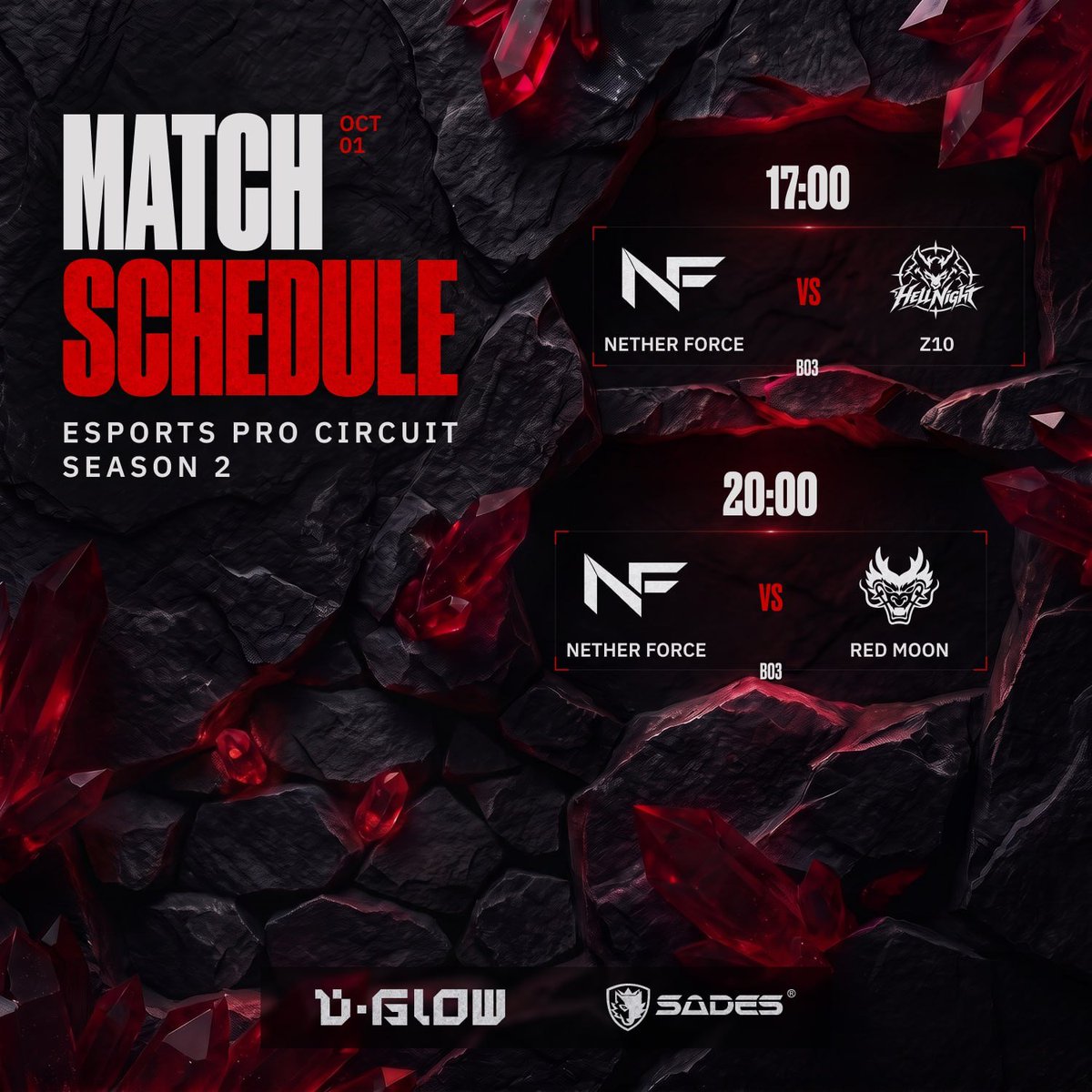 EPC_dota2's tweet photo. A double shift for Nether Force today

Two BO3 series are on the schedule, with Nether Force playing in both

*All scheduled match times are listed in CEST