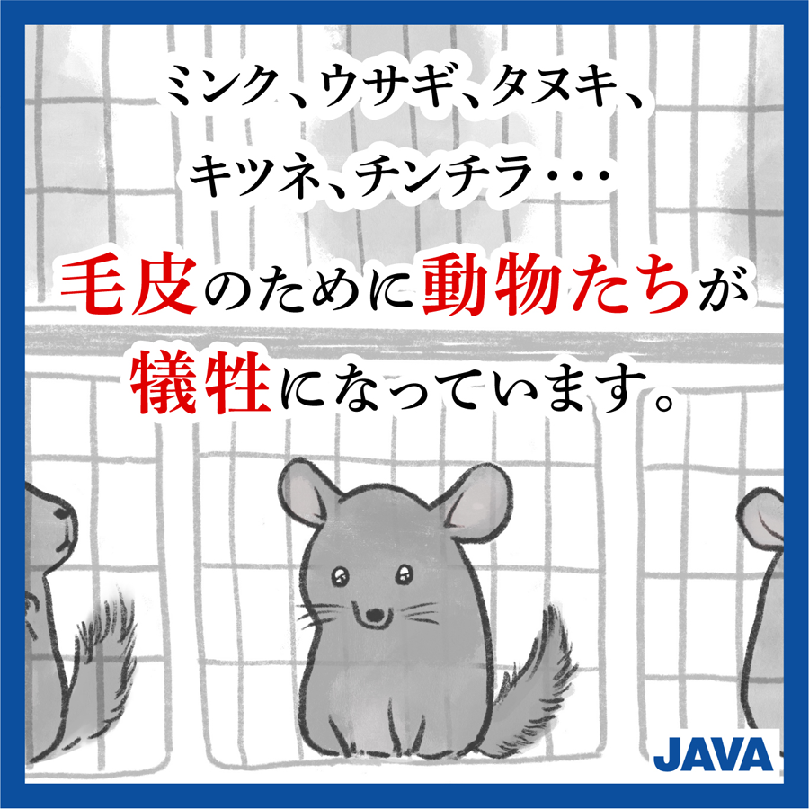 JAVA_ANIMAL's tweet photo. 毛皮をとるために沢山の動物たちが檻に閉じ込められ、殺されています。

動物たちは、劣悪な環境によるストレスや恐怖から精神に異常をきたし、最期は残酷な方法で殺され、短い生涯を閉じます。

JAVAのHPでは、毛皮を扱わないブランドを公開しています。ぜひご覧ください。
https://t.co/u1onCt1AXu https://t.co/84MeEVRfty