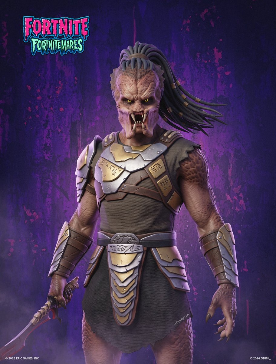 Dreadfultox's tweet photo. HOLY SHIT HOLY SHIT IM LOSING MY MIND THEY ACTUALLY DID IT #predatorbadlands #yautja #Fortniteㅤㅤ https://t.co/kQuZtpUWrW