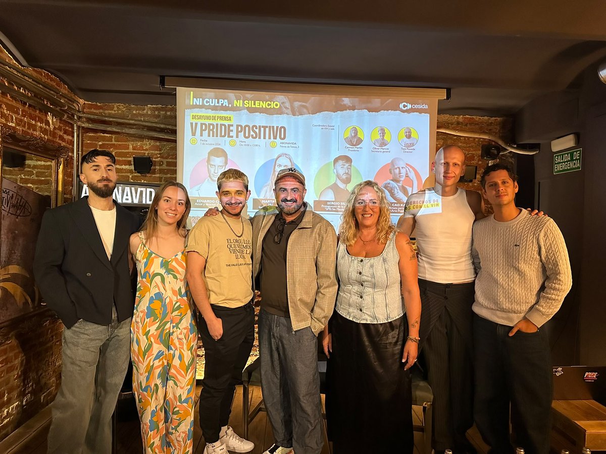 cesida_esp's tweet photo. 🗞️ Comienza el desayuno de prensa del quinto aniversario del Pride Positivo. Presentamos la programación y conversamos sobre el VIH y el estigma en España junto a representantes de Cesida y protagonistas de las actividades de esta edición. https://t.co/YeSvt9SEbG