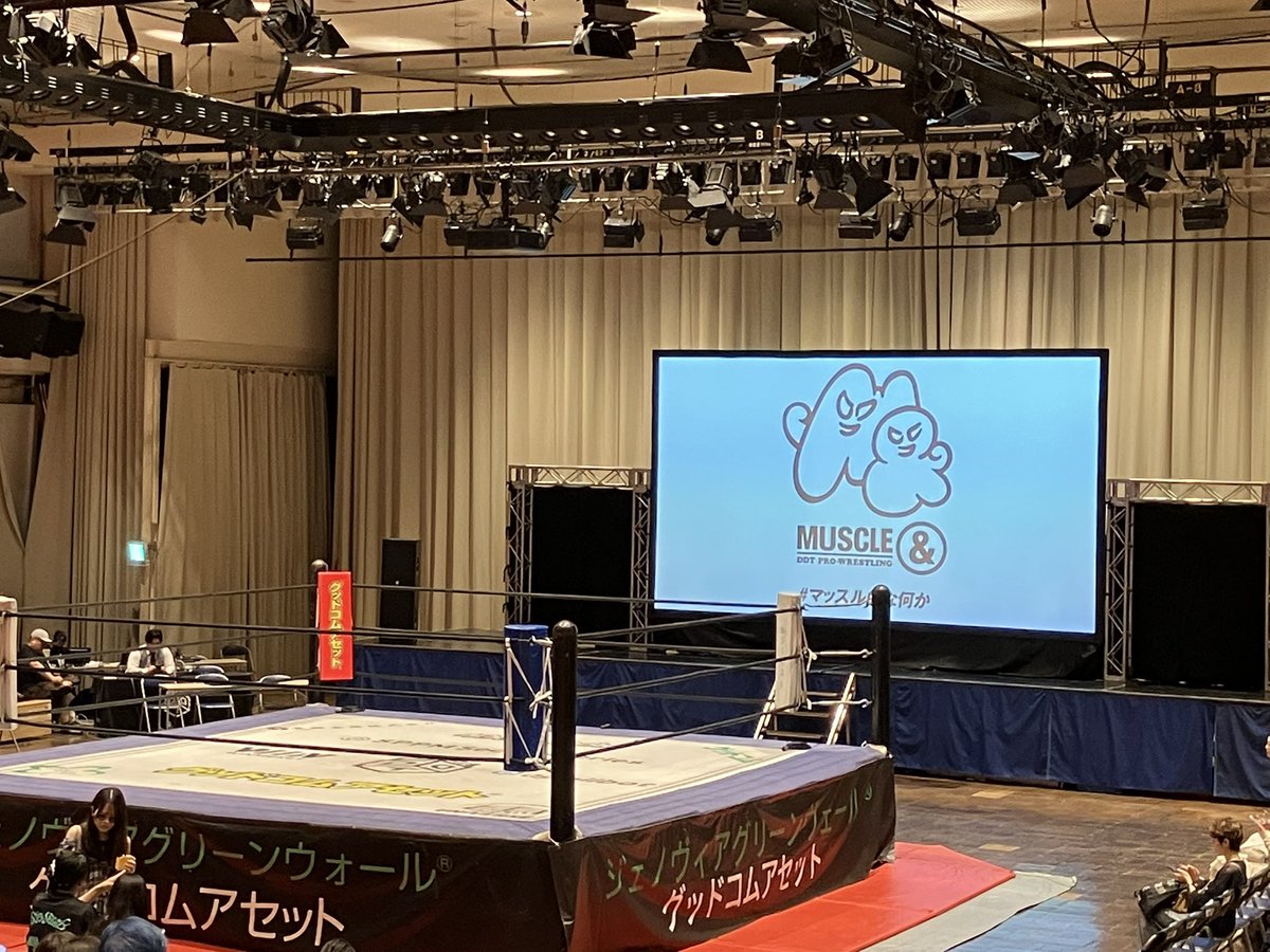 TANANY's tweet photo. #マッスル的な何か 

目撃するために後楽園ホールにきました。 https://t.co/kyDlOSgr9s