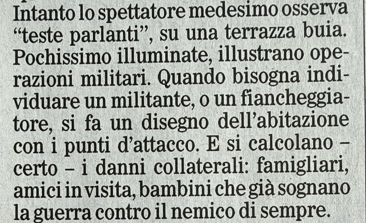 AlRobecchi's tweet photo. Mariarosa Mancuso su Il Foglio: i bambini assassinati a Gaza dai criminali di Idf che confessano i loro crimini nel film Naza "sognano la guerra contro il nemico di sempre". Vittime collaterali, sì, ma fino a un certo punto, meglio ammazzarli da piccoli.
Auschwitz in purezza https://t.co/hhDU6WQGxi