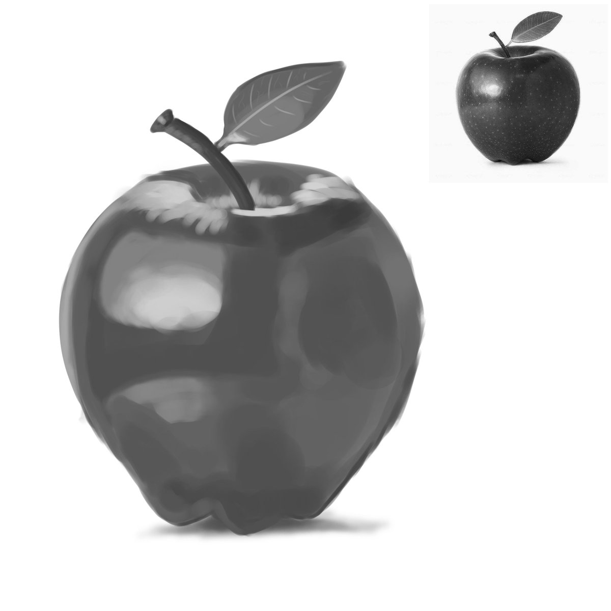 milesevah's tweet photo. inktober entry! apple study 🍎 #inktober #inktober2026 #drawtober #digitalart https://t.co/P5MfNs7f1T