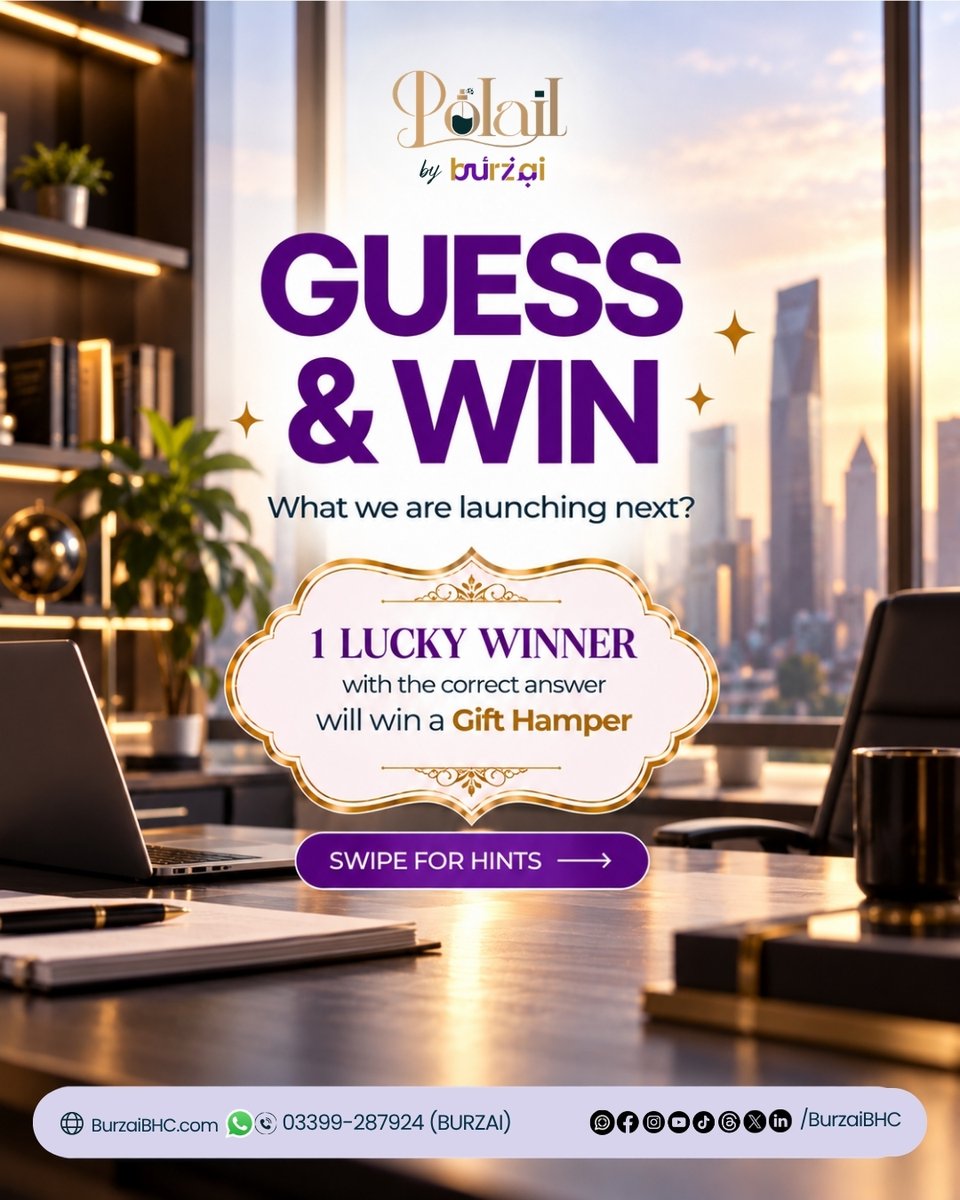 BurzaiBHC's tweet photo. Guess the business visionary behind POLAIL by BURZAI! 👀✨

Know who it is? Comment your guess for a chance to win a Gift Hamper! 🎁

#POLAIL #BURZAI #MansoorBurki #Entrepreneur #GuessAndWin #GiftHamper https://t.co/DNv8SqdJm9
