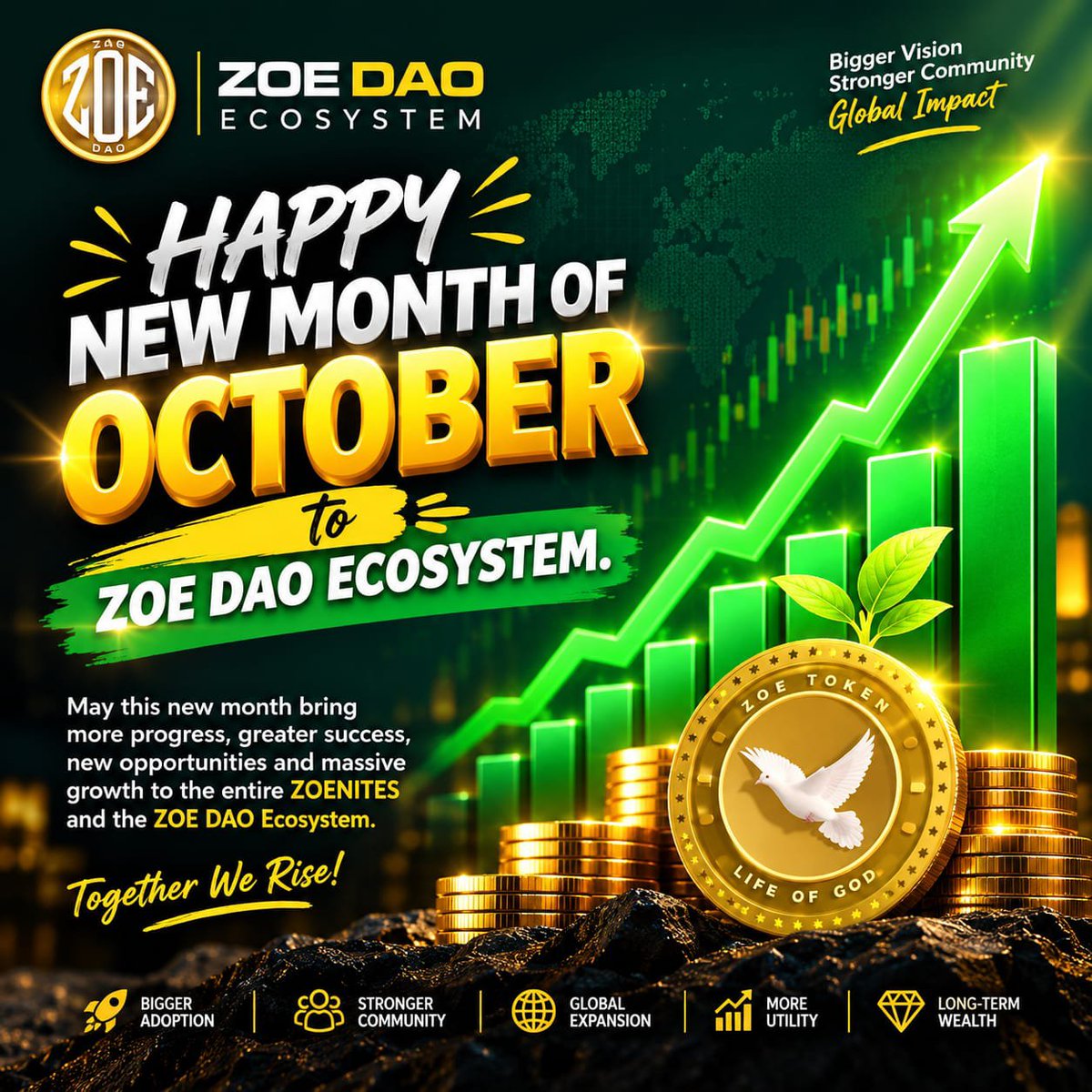 Obynodollar's tweet photo. HAppY New Month ZOENITES

May this new month bring more progress, greater success, new opportunities and massive growth to us all https://t.co/d1byhD9RC0