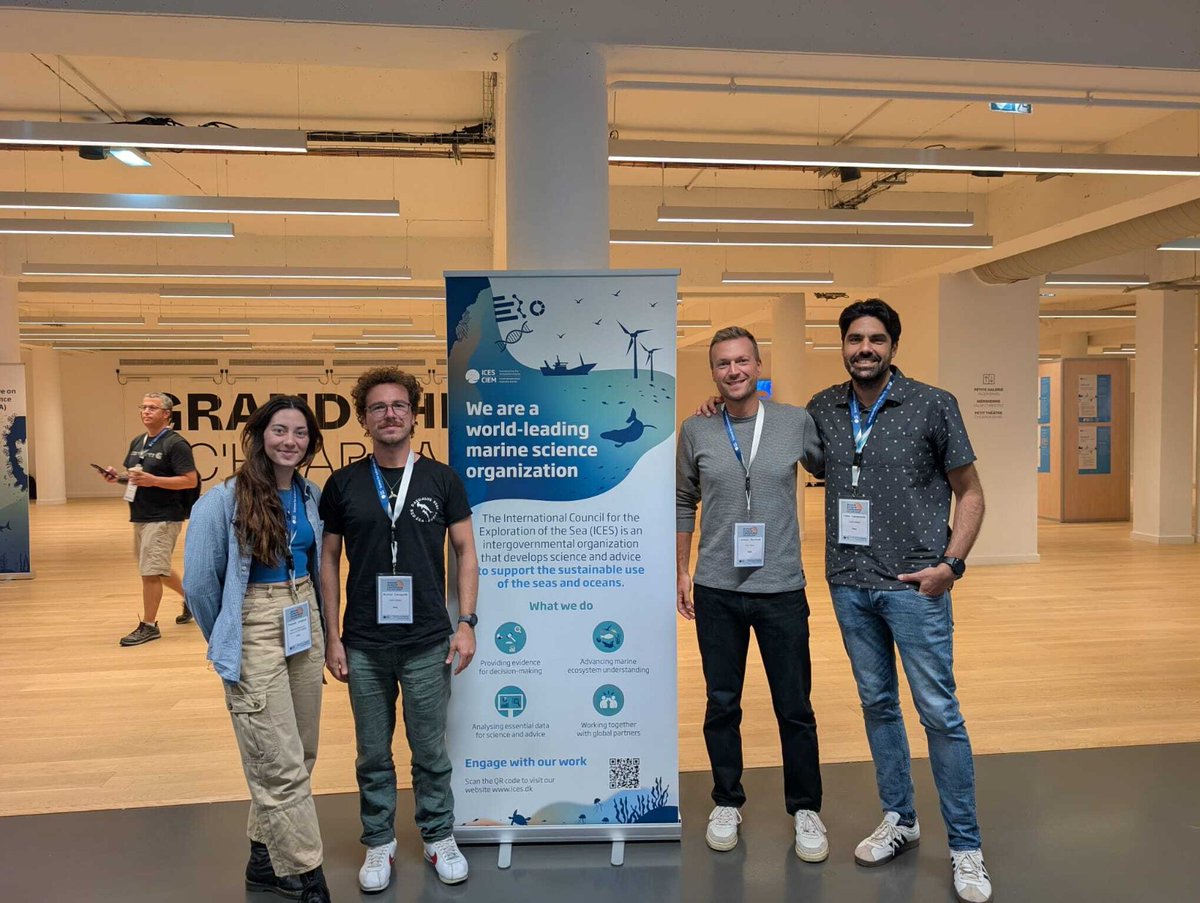 CnrIrbim's tweet photo. l nostro team della sede di IRBIM Ancona ha partecipato all'ICES Annual Science Conference a Brest, in Francia (15-18 settembre), uno dei principali appuntamenti mondiali per le scienze del mare. Quattro colleghi del CNR-IRBIM hanno portato i loro contributi, per maggiori info👇 https://t.co/GBWhY08FAz