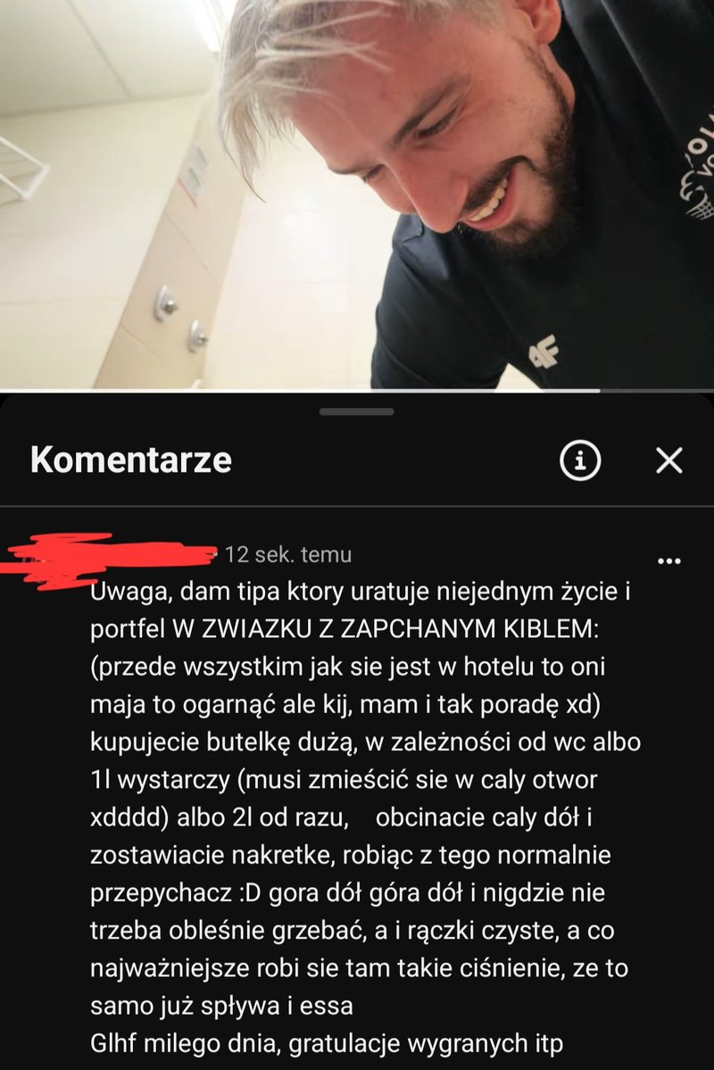 eicsiboso's tweet photo. SERIO TO DZIAŁA, jak raz wydałam 400 zl na hydraulika w wynajmowanym mieszkaniu, to sie nauczyłam domowych sposobów na przepychanie kibla "w razie w" (od tego czasu już nie musiałam z tego korzystać, w tamtym mieszkaniu byl KIBEL Z TĄ TAKĄ PÓŁECZKĄ XD)
Free porada lol https://t.co/jfiO0yQtEL