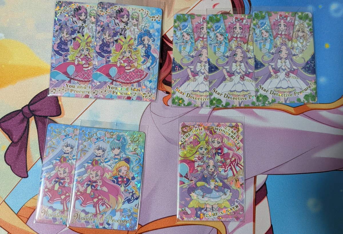 Shun_190716's tweet photo. 【交換】映画 名探偵プリキュア  たんプリ キラキラカードグミ 

譲：画像1枚目のもの

求：同種エクレール、リリアン、他異種交換相談可

比率違いお任せします。

Yahooフリマ交換でも募集しております。
ﾘﾄﾘﾝからどうぞ。
郵送交換可能な方のみよろしくお願いします。
検索から大歓迎です。 https://t.co/7enO8WUEyA