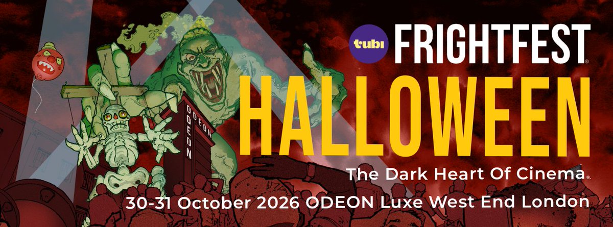 CloutComCoUk's tweet photo. Hot on the hellish heels of its spectacular 27th year August five-day event, @frightfest, the UK’s most vibrant genre film festival returns to the ODEON Luxe West End to present its annual 2-day Halloween event. @ODEONCinemas Details: https://t.co/rayJEHQgqb https://t.co/86yMWxNvro