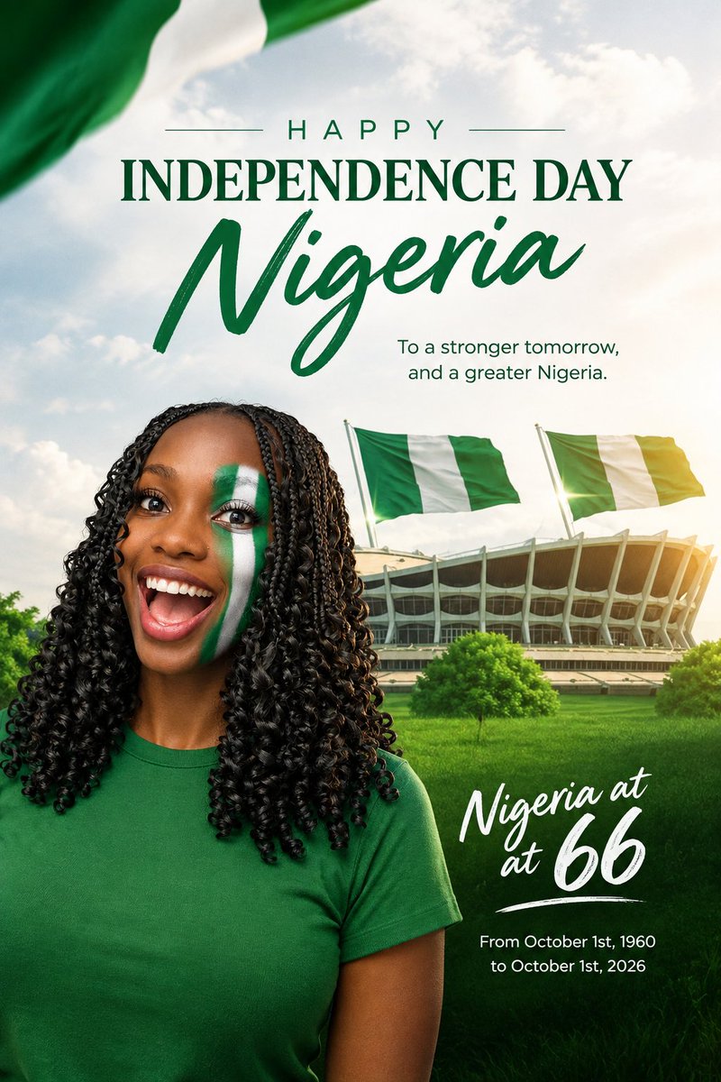 azibayamaneve's tweet photo. Happy independence day Nigeria https://t.co/Vsd0EqYl53