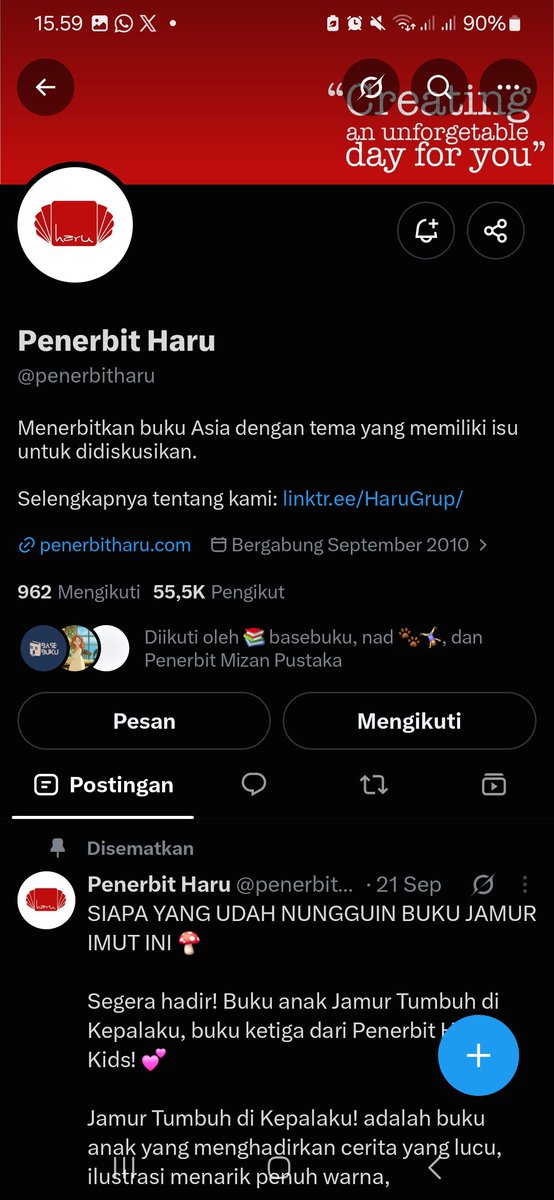 beesyul's tweet photo. @penerbitharu donee minn, kebetulan aku suka bgtt sama genre ctm kaya gini dan lagi baca buku holy mother sekarang! jujur jadi penasaran sama karyanya akiyoshi rikako sensei yang lainn jadi aku pengen bangett baca island battle royall. bismillahh wish me luckk https://t.co/mVgevM1sVv
