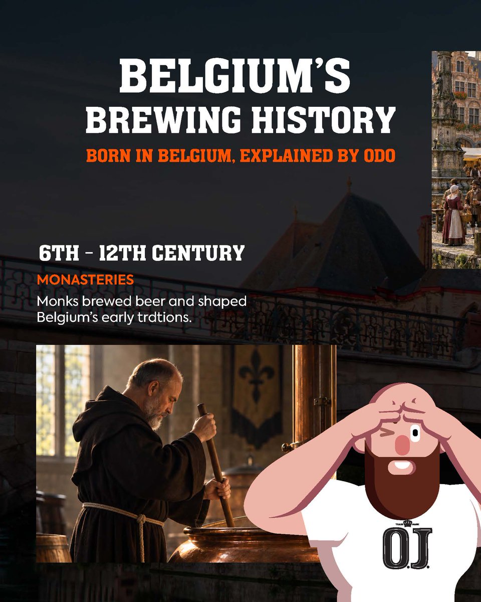 ojbeer_official's tweet photo. Born in Belgium, Explained by Odo. 🍺🇧🇪

Belgium has been serious about beer for a very long time.

#OJBeer #ExplainedByOdo #BelgianBeer #OdoJoost #BeerStyles #BelgianHeritag https://t.co/JQBFsyctXe