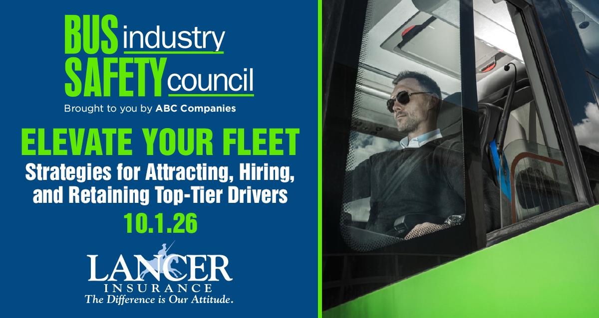 LancerInsurance's tweet photo. Today, Lancer's Loss Control Manager Michael Arcario will bring “Elevate Your Fleet: Strategies for Attracting, Hiring, and Retaining Top-Tier Drivers” to #BISCEast, offering useful strategies to help motorcoach operators build a high-performing workforce.
https://t.co/4qpwehrabj https://t.co/C1Gfi8dsaF