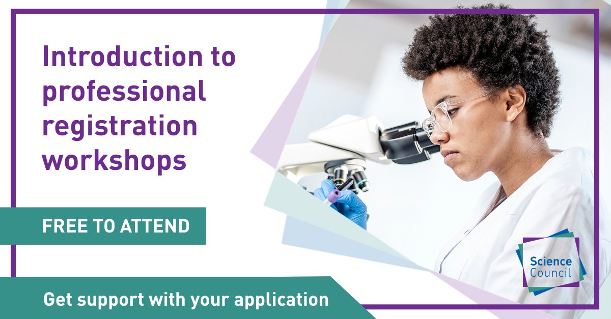 Science_Council's tweet photo. There is still time to join our upcoming 'Introduction to Professional Registration' workshop!
π
Tuesday 6 October
π 12 β 2pm
π Online (Zoom)
Find out more and register your place today π
https://t.co/7KnQuQIVOU
#ProfessionalRegistration #CSci #RSci #RSciTech https://t.co/raJtaho2Pe