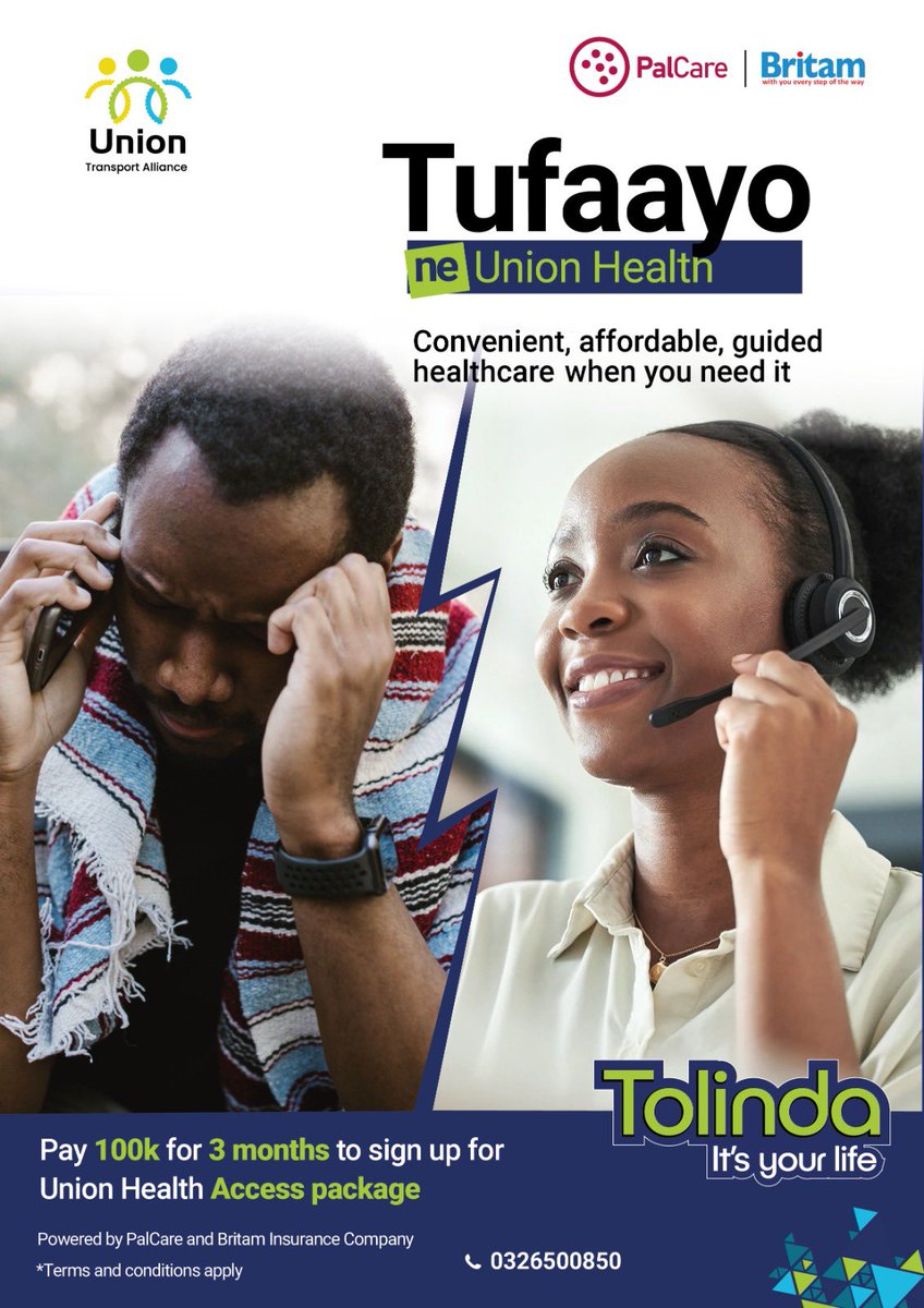 TheUnionUg's tweet photo. New month, new goals, but one thing stays the same your health comes first. 

Start October covered with Union Health. Pay just UGX 100K for 3 months to sign up for the Access Package.

Tolinda, It’s Your Life powered by Britam Insurance Company & PalCare. 

For more information, call 0205 000 304.

#UnionHealth #TolindaItsYourLife #EMS #HealthInsurance #GuidedHealthcare @BritamUganda @GyozlynB