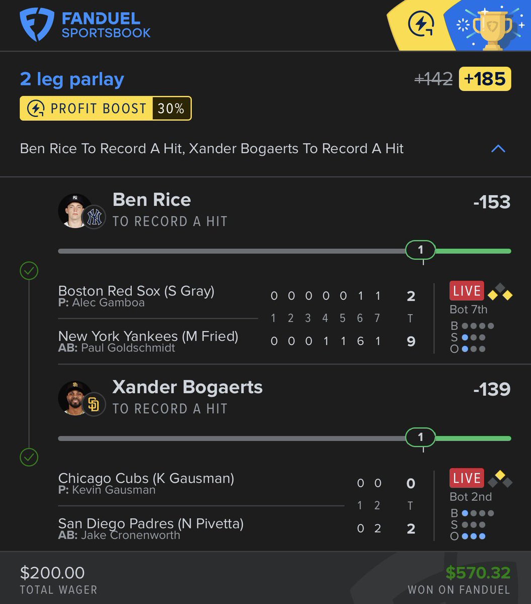 CashMeOutt716's tweet photo. GREEN IS GREEN 💰✅

Two 2-leg cashes!
⚾ Yankees + Padres ML
🏏 Antonacci + Bogaerts 1+ hit

$450 wagered ➡️ $1,268.05 returned
🔥 $818.05 PROFIT

Pick your spots. Keep the legs low. Nothing is guaranteed.

https://t.co/24doS82oad #Gambling𝕏 
#PayDayEF #MLB #SportsBetting https://t.co/5ktEZbl277