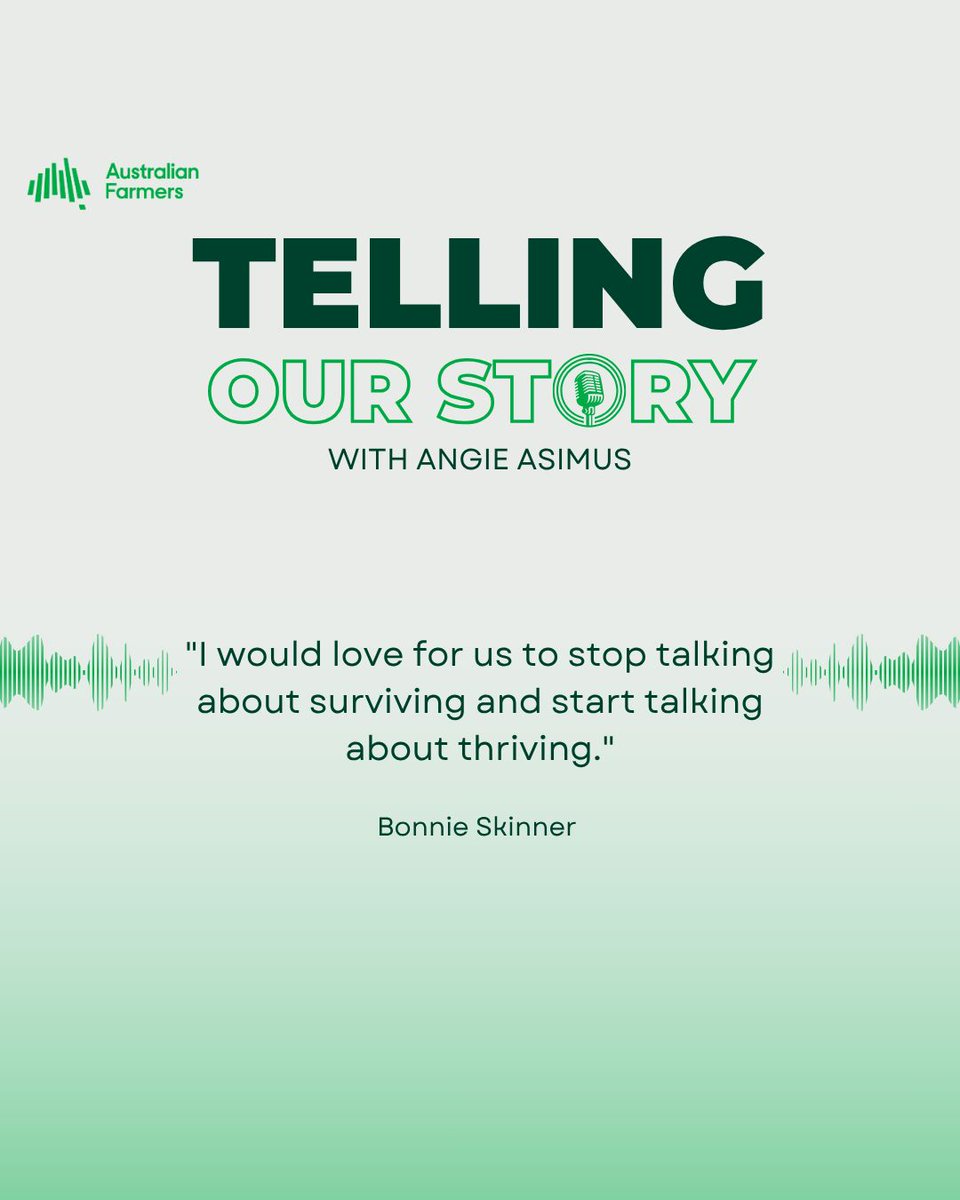 NationalFarmers's tweet photo. NEW PODCAST EPISODE 🎧
@angieasimus chats with Bonnie Skinner, CEO of @SheepProducers
Tune in to hear:
🌱 From Sydney kid to ag leader
🌱 The Future Flock Strategy
🌱 Why farmers are trusted like doctors

Listen now: 🎧 https://t.co/gkWQ18JJRc

#australianfarmers #aussieag https://t.co/uxBSzRVQQQ