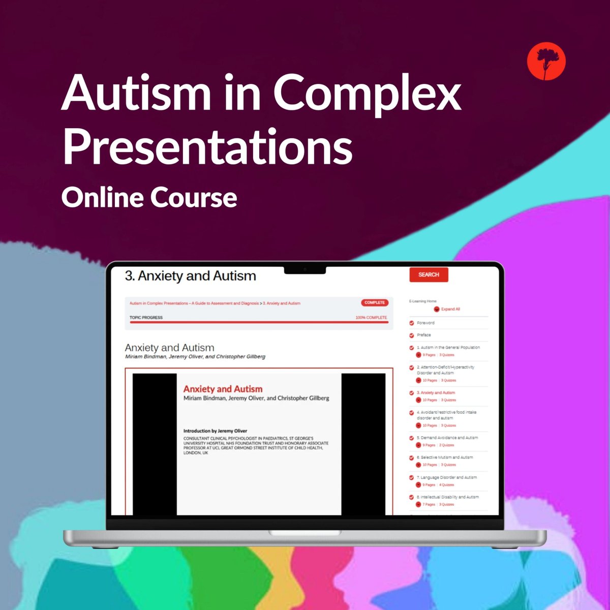 mackeithpress's tweet photo. Autism in Complex Presentations (online course) 

▶️ Flexible, accessible format
▶️ Immediate clinical relevance
▶️ Support multidisciplinary work
▶️ Stay evidence based and up to date

#Autism #Paediatrics #Elearning 
https://t.co/TrofzTIOqG https://t.co/vrOh9i8bq5