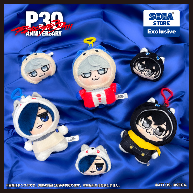 COLLECTION_SEGA's tweet photo. 【10月2日(金)発売予告📢】
SEGA STORE店舗限定商品のご紹介です✨

『P30th』より、大川ぶくぶ先生描き起こし主人公の
ぬいぐるみマスコットとぬいぐるみバッジが登場！

・P30th 主人公×ぶくぶ ぬいぐるみマスコット（P3 / P4 / P5）
価格：各2,750円(税込)
・P30th 主人公×ぶくぶ ぬいぐるみバッジ（P3 / P4 / P5）
価格：各1,320円(税込)

▼取扱店舗：
・SEGA STORE OSAKA：2026年10月2日(金)～先行発売
https://t.co/uCOgOdoqRR
・SEGA STORE TOKYO：2026年10月9日(金)～発売
https://t.co/NJe1bXUaOE

#SEGA #セガ物販 #ATLUS #P30th #ぶくぶ