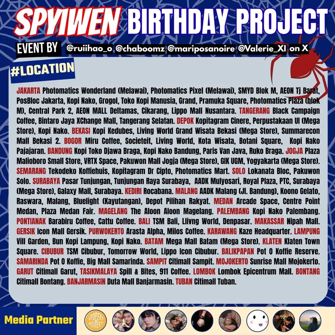 bemyboyys_'s tweet photo. Twhipp... 🕸️  Catch you! Spider or Spyiwen? Choose... choose...

Catch your moment with Spyiwen in the photobooth, with a frame by @ruiihao_o @chaboomz @mariposanoire @Valerie_XI

ᯓ 08 - 14 October 2026
ᯓ @photomaticsid

Save the date! and don't forget to catch the moment with spyiwen 🕸️๋࣭ ⭑

Tag us or use #specialdaywithyiwen #spyiwenday #FlowersForXiongYiwen #HAPPY_BIRTHDAY_XIONGYIWEN