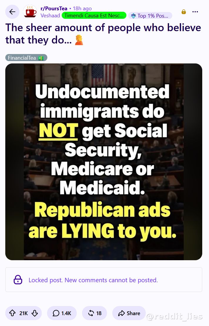 reddit_lies's tweet photo. >"Illegals can't get benefits! Republicans are lying to you!"
>"Actually they can, here's proof"
>"And that's a good thing, chud."

Redditors lie like they breathe https://t.co/isD587pkFA