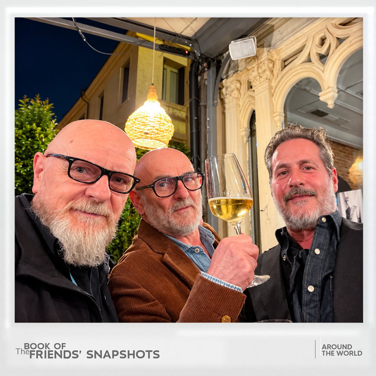 Hiddenval's tweet photo. The Book of Friends' Snapshots Around the World.

A wonderful evening in Bassano del Grappa!
Catching up with Alberto and Massimo at Mario's event. Cheers to long-lasting friendship and great times!
https://t.co/3aQ4e7Xzvv

#Friends #creativity #graphicdesign #art #dream #love https://t.co/ju8AmdT1A3