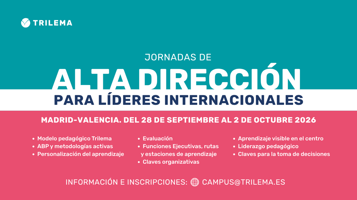 trilemaedu's tweet photo. Curso 'Alta Dirección para líderes internacionales' con 15 directivas de #Argentina y #España. Están con nosotros en Madrid y Valencia para VIVIR el Modelo Trilema desde dentro. Formación, observación de aula, paseos pedagógicos... Días aprovechados al 100% https://t.co/lFpxCOFcyw