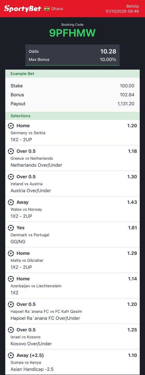 29_xhelo's tweet photo. 10 ODDS FOR THE DAY 🍯❤️

CODE - { 9PFHMW } 
good luck 🍀 https://t.co/CU4aEG9pr6