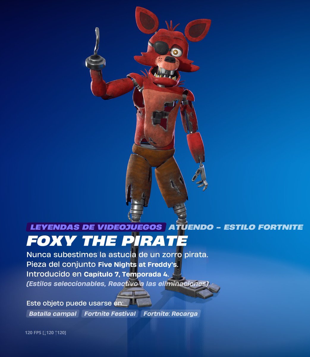 NotPaloIntel's tweet photo. ¡Sorteo de 3 skins de FNAF x Fortnite!

🗓️ Del 1 al 3 de octubre

📌 Requisitos: 
- Seguir a: @Castgfishy y @NotPaloIntel 
- Dar Me Gusta y RT https://t.co/H4NU4fOKgJ