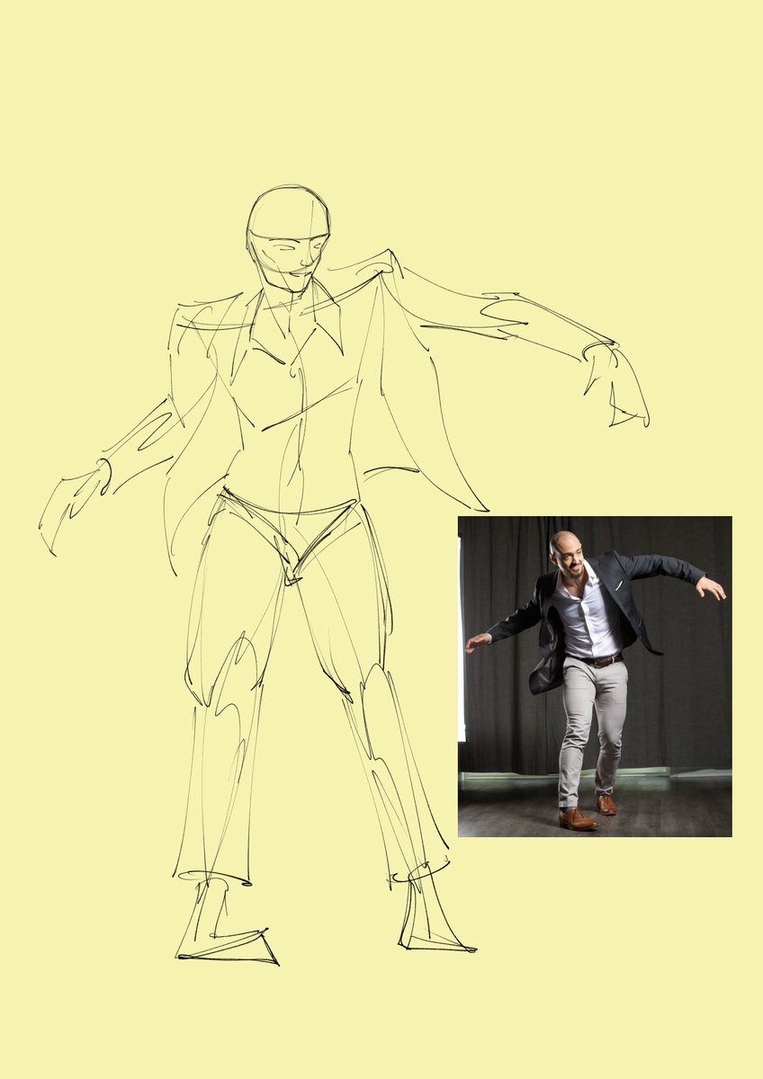 anatomicaldraws's tweet photo. prettyhappy with today's sketch, pose is a little stiff though https://t.co/NjbIGx1kLW