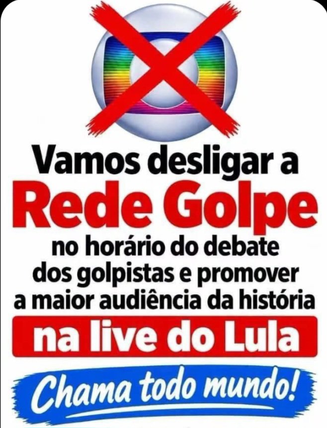 Rogeriononatosa's tweet photo. 🚩🚩BOM DIA TIME DO LULA!
Hoje é um dos dias mais importantes nesta reta final de campanha. Precisamos dominar as redes e pautar tudo!

Tags do dia:

BRASIL COM LULA NO FLOW
NÃO ASSISTA AO DEBATE
GOLPE NUNCA MAIS
DESLIGUE A GLOBO https://t.co/cTU9jxqfzw