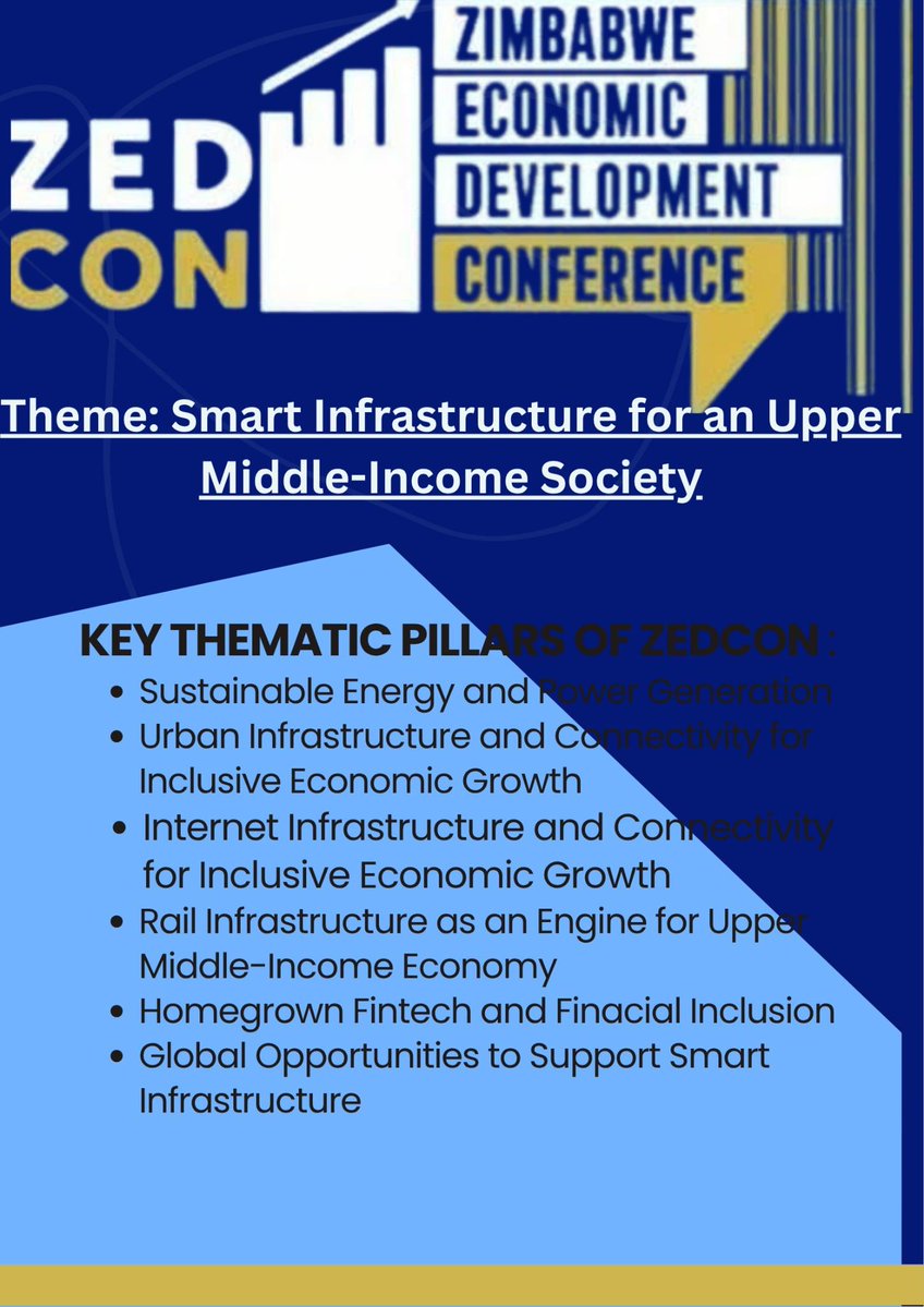 BarbyMasendo's tweet photo. Which thematic pillar of #ZEDCON is most critical for Zimbabwe’s economic momentum right now?

⚡ Energy & Power Generation 🚆 Rail Infrastructure 💳 Homegrown Fintech 📶 Internet & Urban Connectivity
Share your thoughts below! 👇
Cc @FinMinZim @ZimTreasury @InfoZim #Zimbabwe #ZEDCON2026 #EconomicDevelopment
