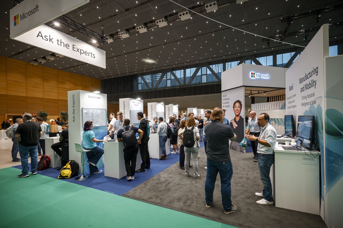 EuropeanFabric's tweet photo. Don't forget to avail of the Ask the Experts booth. Here you can get your burning questions answered by top experts! Check the app for more information. #FabConEurope #SQLConEurope https://t.co/DQO8SBjVEK