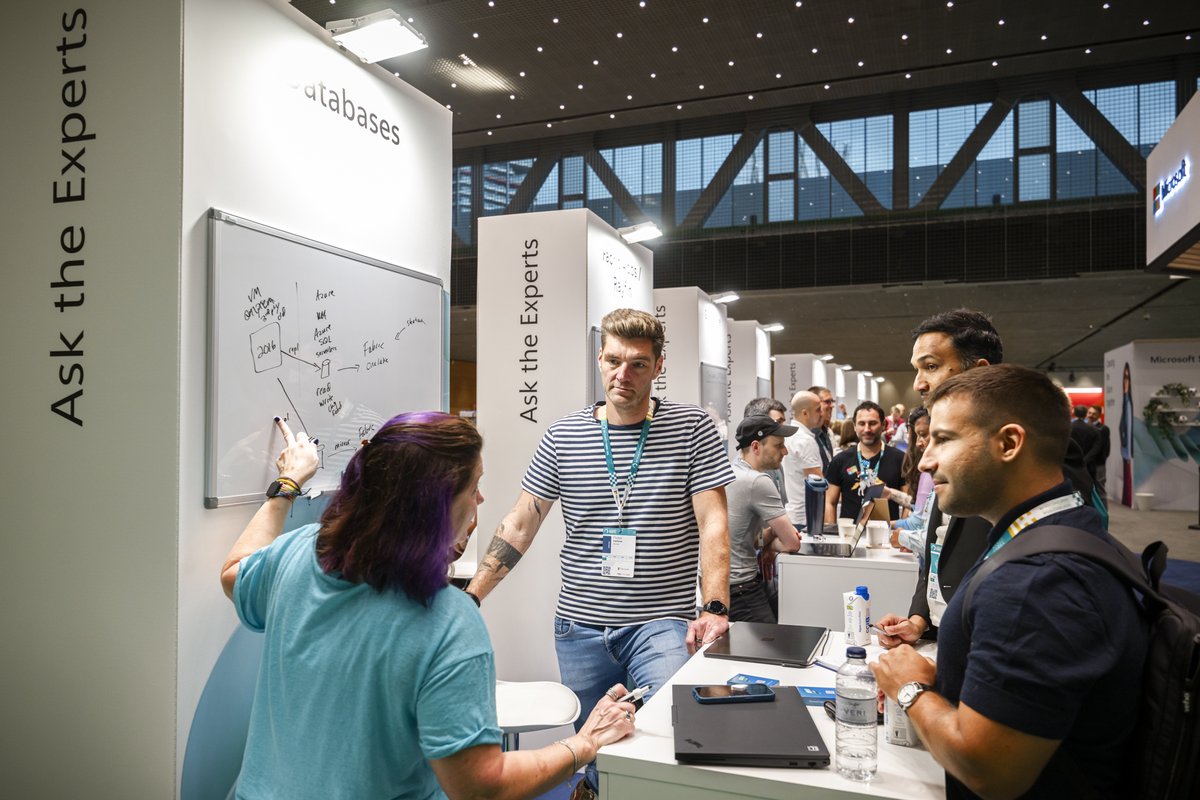 EuropeanFabric's tweet photo. Don't forget to avail of the Ask the Experts booth. Here you can get your burning questions answered by top experts! Check the app for more information. #FabConEurope #SQLConEurope https://t.co/DQO8SBjVEK