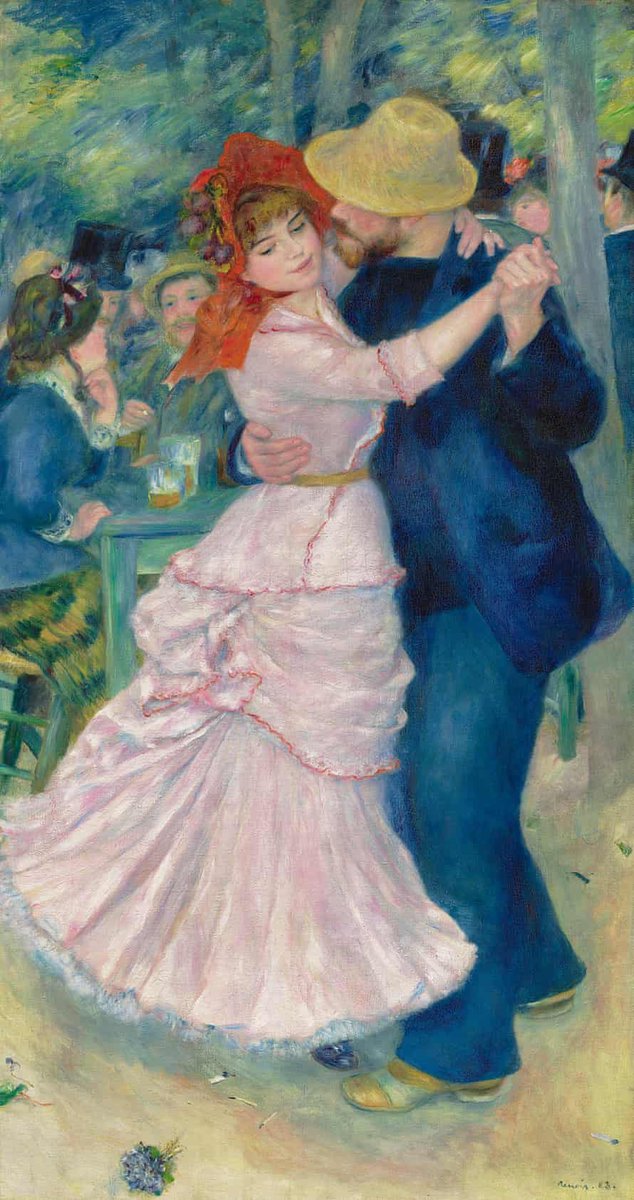 FrankMalfitano's tweet photo. PAINTING OF THE DAY: DANCE AT BOUGIVAL, 1883 by #PierreAugusteRenoir #painting #FrenchArtist #greatartist #impressionist #1880s https://t.co/67jr9zC4xr