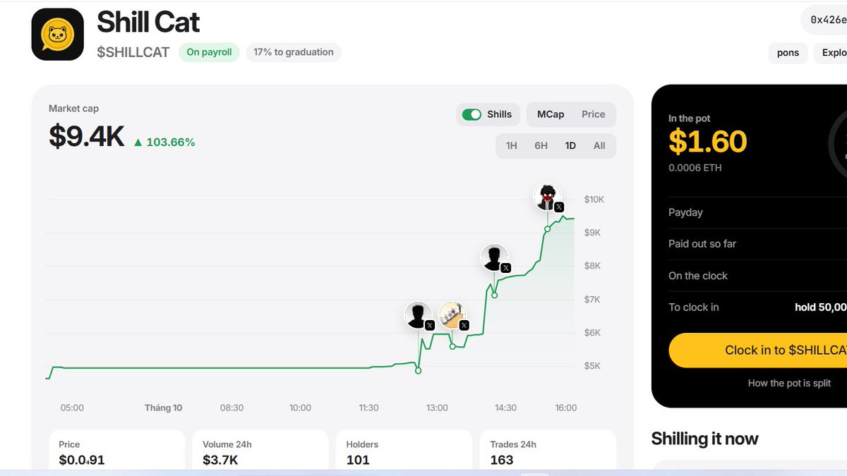 thiengugo1's tweet photo. Seems like everyone is slowly moving over to SHILLCAT 👀
I’m starting to wonder if I should make the switch too 😂Stay with $SHILL or follow the crowd?
What are you guys doing? 👀🔥 https://t.co/b2E2tEmazL