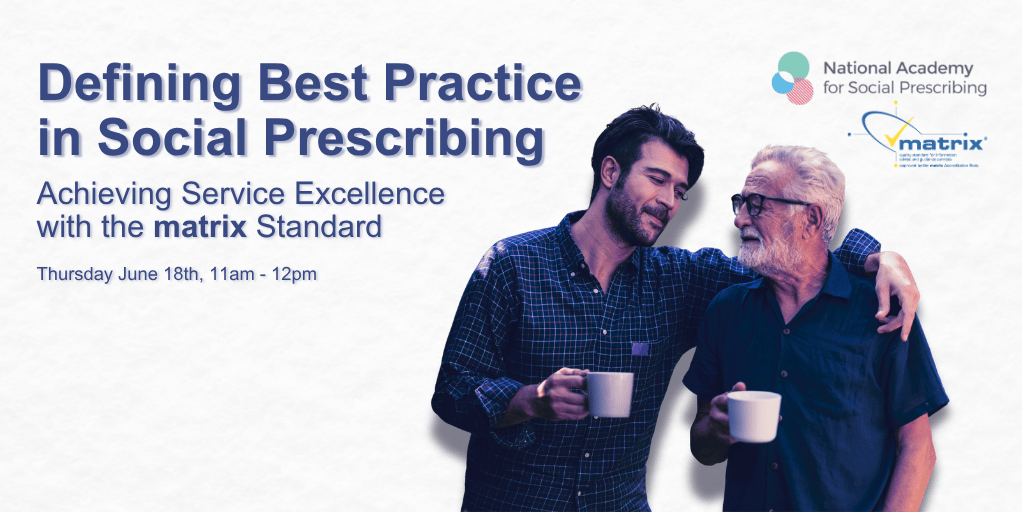 matrix_Standard's tweet photo. What does high quality social prescribing look like in practice?

If you missed our recent webinar with the NASP and Ways to Wellness, you can now watch the recording on demand.

🎥 Access here: https://t.co/6pSlFTay7L https://t.co/6n4DDHebFP