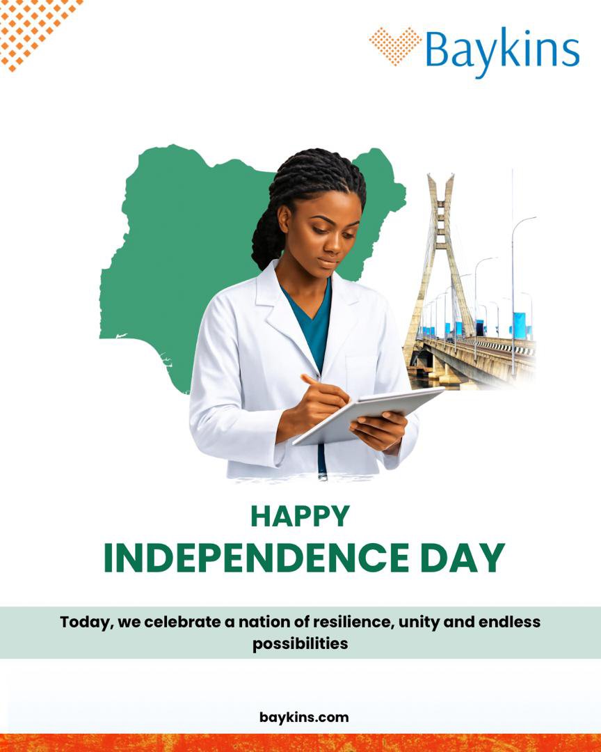 baykinsgroup's tweet photo. 🇳🇬 Happy Independence Day! 💚🤍💚

Today, we celebrate our unity, strength, resilience, and the hope for a brighter tomorrow.

May our nation continue to grow, prosper, and thrive. 

At Baykins, we love you healthy. 💙

#fyp #baykinsgroup #weloveyouhealthy https://t.co/dhcgg6neeo