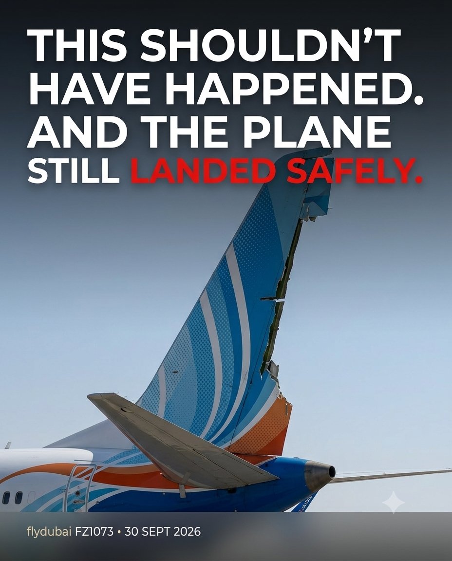 ParmeetOfficial's tweet photo. The flydubai FZ1073 incident is a reminder of why aviation training matters.

The aircraft experienced an extreme inflight event, diverted to Tabuk and landed safely.

We still need the investigation to establish exactly what happened.

#Aviation #AviationSafety #FZ1073 https://t.co/IiK0iWInF2