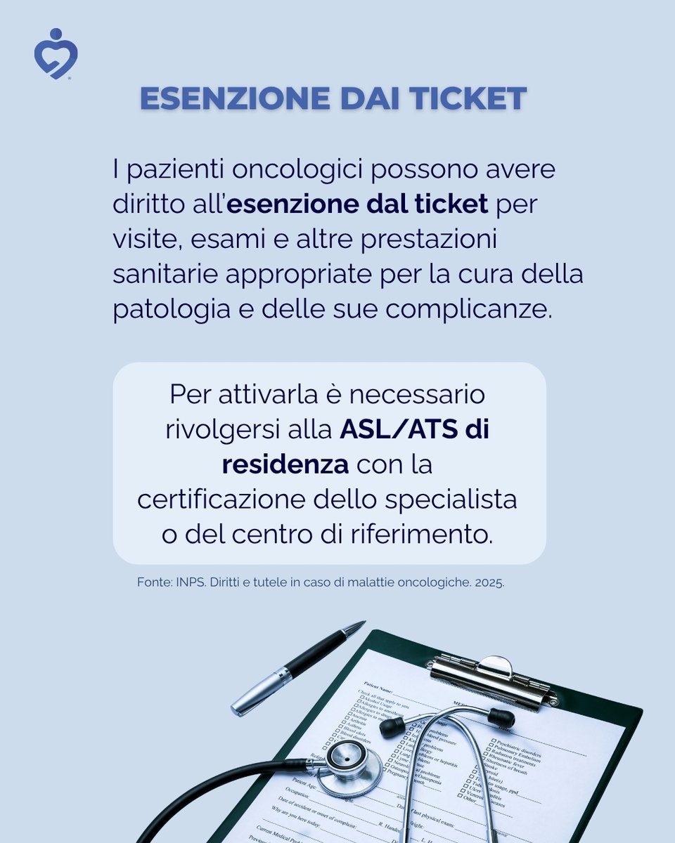 salute_360's tweet photo. Una diagnosi #oncologica porta con sé molte domande e la sensazione di dover affrontare tutto da soli.

Ma esistono #agevolazioni che possono accompagnare la persona: esenzioni, invalidità civile, Legge 104, tutele sul lavoro e assistenza.

Abbiamo raccolto le principali qui👇 https://t.co/jFCPTgvPkB