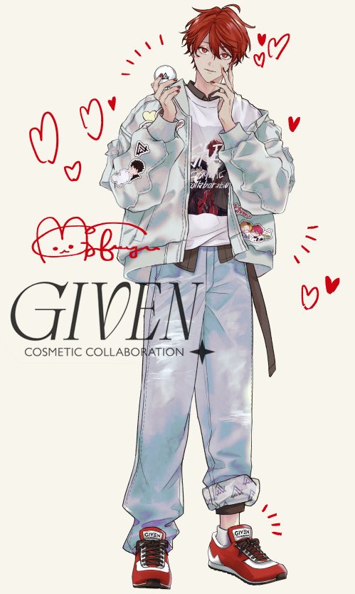 kizu_ntk's tweet photo. #ギヴン 💄コスメコラボ
毎日更新！全身イラスト公開🙌
今日は佐藤真冬！
#ギヴンコスメ #ギヴン109 https://t.co/lY6tNochIO