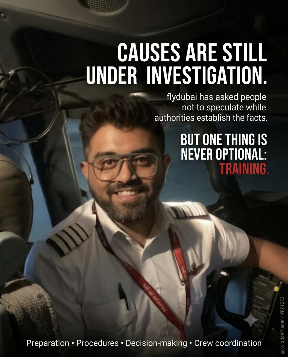 ParmeetOfficial's tweet photo. The flydubai FZ1073 incident is a reminder of why aviation training matters.

The aircraft experienced an extreme inflight event, diverted to Tabuk and landed safely.

We still need the investigation to establish exactly what happened.

#Aviation #AviationSafety #FZ1073 https://t.co/IiK0iWInF2