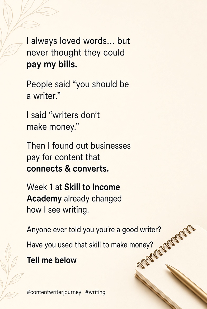 TTobi22j's tweet photo. Why I choose content writing https://t.co/NADK6ks1Jl