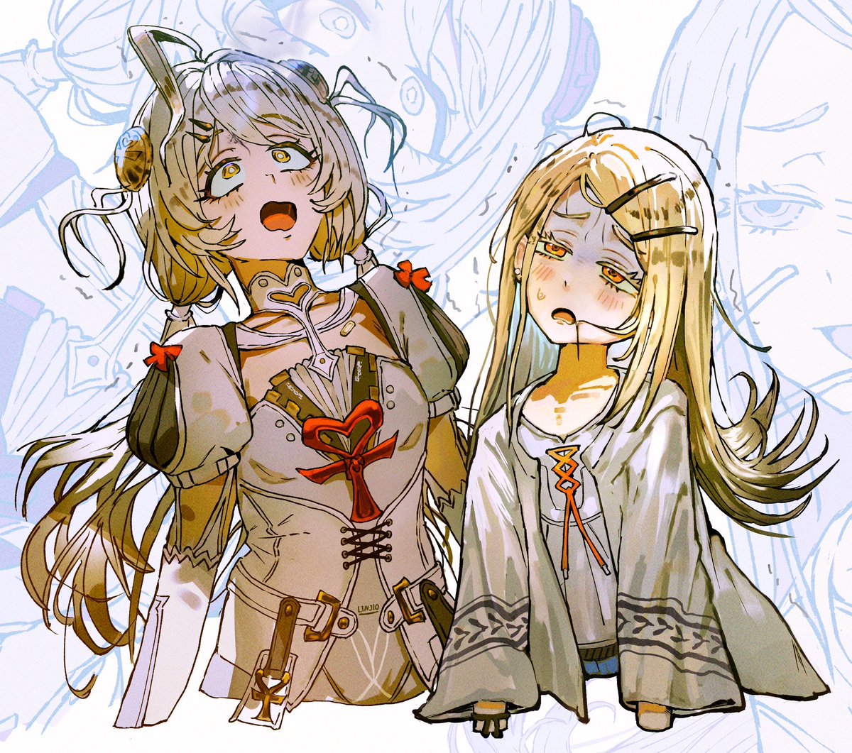 chameleonv3's tweet photo. 滑り込みでノルマ4枚描けました、危ない！
#今月描いた絵を晒そう https://t.co/riwFgStaWi