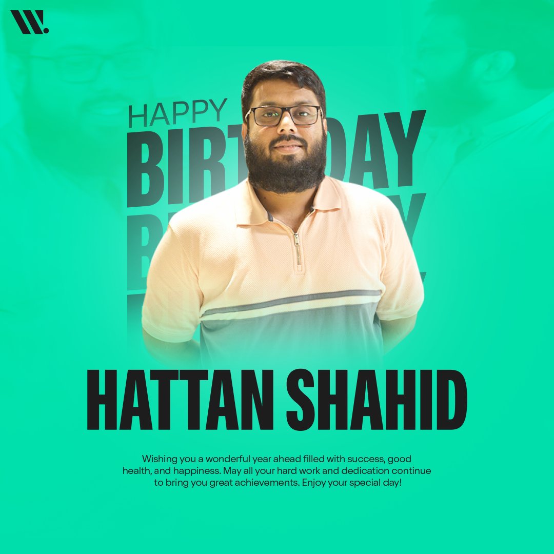 FutureSouls's tweet photo. Happy Birthday, Hattan Shahid

Wishing you a fantastic birthday filled with happiness, success, and memorable moments. May the year ahead bring you exciting opportunities, continued growth, and plenty of reasons to celebrate.

Have a wonderful birthday and an amazing year ahead! https://t.co/Js1FiJ8baQ