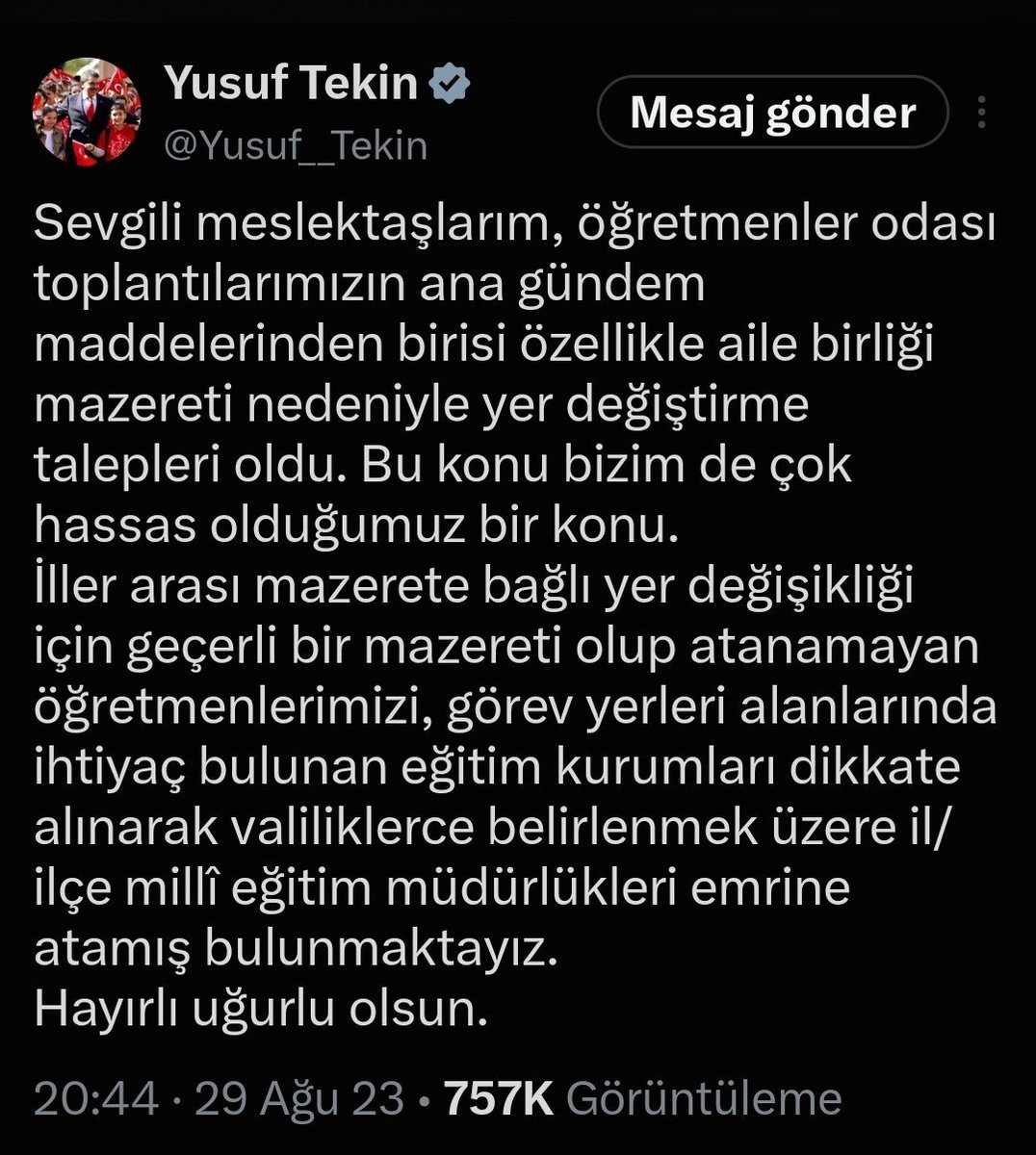 Alpaslanaytekn's tweet photo. @Yusuf__Tekin Aile ve Nüfus On Yılı’nda
“Aile korunacak” dediler.
Sonra 3500 öğretmene
“Ailene sabret” dediler.
#ProtokoleEmirBizeSabır https://t.co/pxwaZc4NNM