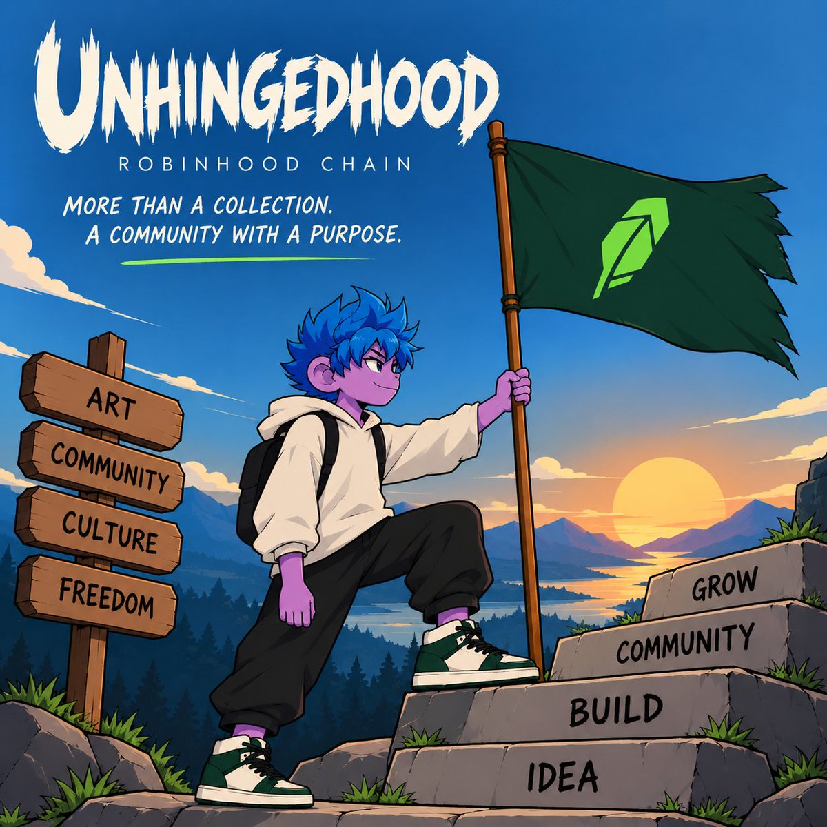 UNHINGED_HOOD's tweet photo. THE HOOD IS JUST GETTING STARTED. 💚 

Every idea starts somewhere.

Every step builds something bigger.

IDEA → BUILD → COMMUNITY → GROW

We’re building UNHINGEDHOOD, one step at a time.

3,333 | Robinhood Chain

Stay close. 👀

#UNHINGEDHOOD #RobinhoodChain https://t.co/HigMH17GZV