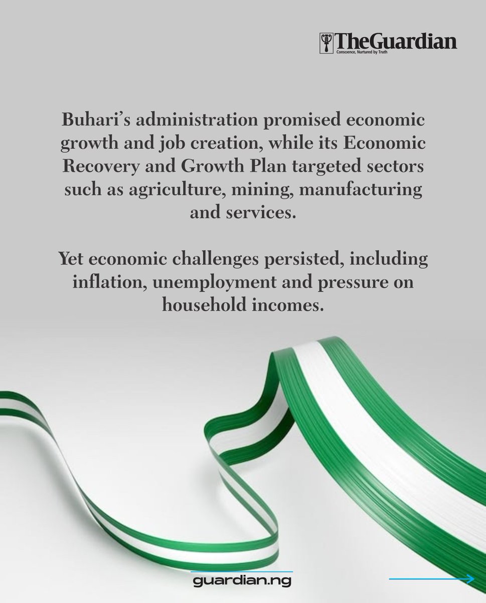 GuardianNigeria's tweet photo. Sixty-six years after independence, Nigeria’s journey has been shaped by promises of security, economic growth, jobs and better infrastructure.

As the country marks 66 years of independence, we look at the promises made, reforms introduced and challenges that continue to shape everyday life.

The question remains: Are Nigerians living the promises of independence?

Visit https://t.co/EiKkmggTy3 to view more updates.

#NigeriaAt66 #IndependenceDay #Nigeria #NationBuilding