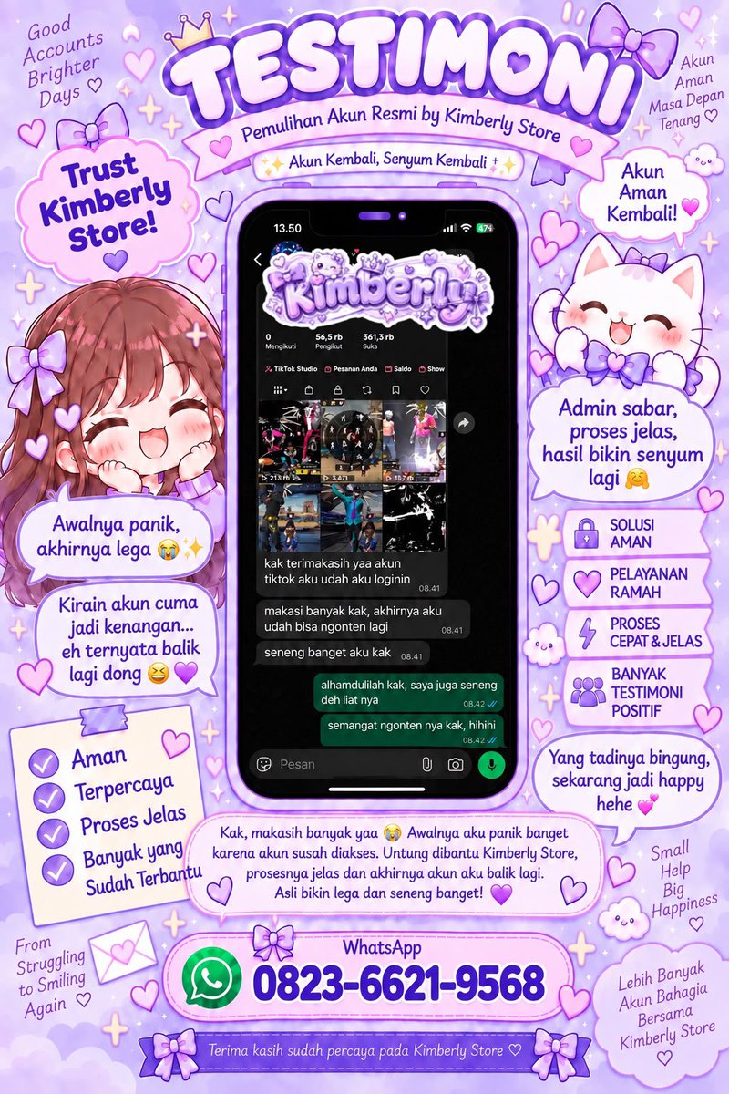 xiacve's tweet photo. Open jasa PEMULIHAN AKUN &amp; HAPUS AKUN🫧 Gmail, Tiktok, Facebook, Instagram dll….

• Akun kena hack/akses hilang total
• ⁠Nomor tlp tidak aktif
• ⁠Terhalang kode login / Af2
• ⁠Akun terkunci &amp; nonaktif.
• Sadap Wa &amp; Lacak Lokasi…

Konsultasi ? WhatsApp Di Bio Ya .. https://t.co/ZcK6hen1zl